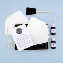 Afbeelding in Gallery-weergave laden, DIY Cyanotype kit postcards