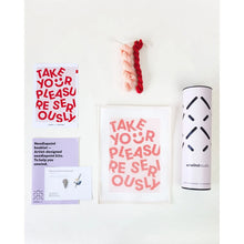 Afbeelding in Gallery-weergave laden, &quot;Take Your Pleasure Seriously&quot; borduurset