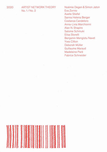 Magazine Artist Network Theory No 1/No2