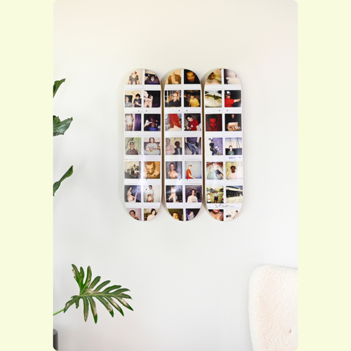Ed Templeton Skateboard Set (3) - Wires Crossed Polaroids - Handgesigneerd - Limited Edition