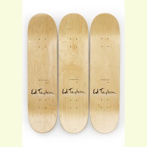Ed Templeton Skateboard Set (3) - Wires Crossed Polaroids - Handgesigneerd - Limited Edition