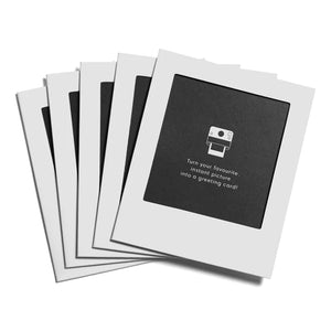 White Instant Photocards