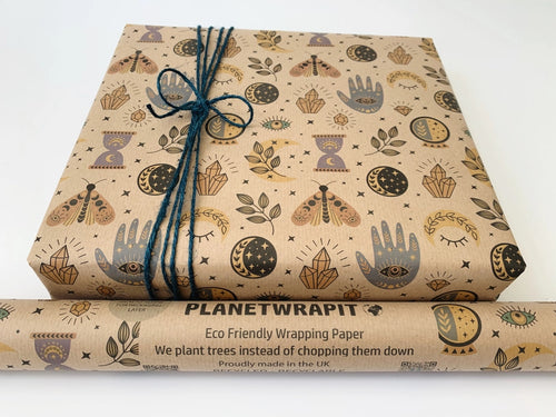 Gerecycleerd inpakpapier - Spellbound - rol 3m
