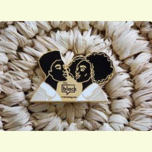 Dorcas Creates - Pin The Black Monologues Enamel