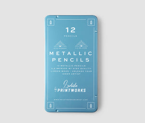 12 colour pencils - Metallic