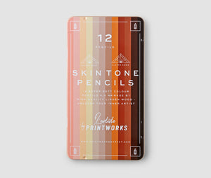 12 colour pencils - Skin tone