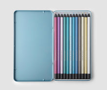 Afbeelding in Gallery-weergave laden, 12 colour pencils - Metallic
