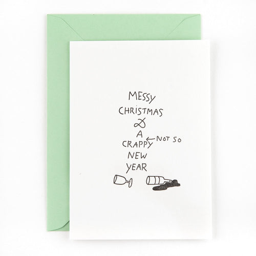 Wenskaart - Messy Christmas