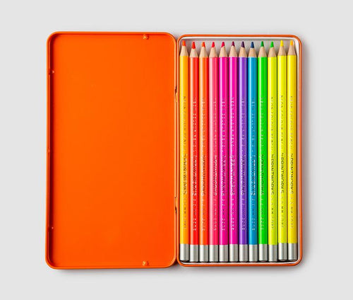 12 colour pencils - Neon