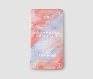 12 colour pencils - Aquarelle
