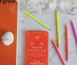 12 colour pencils - Neon